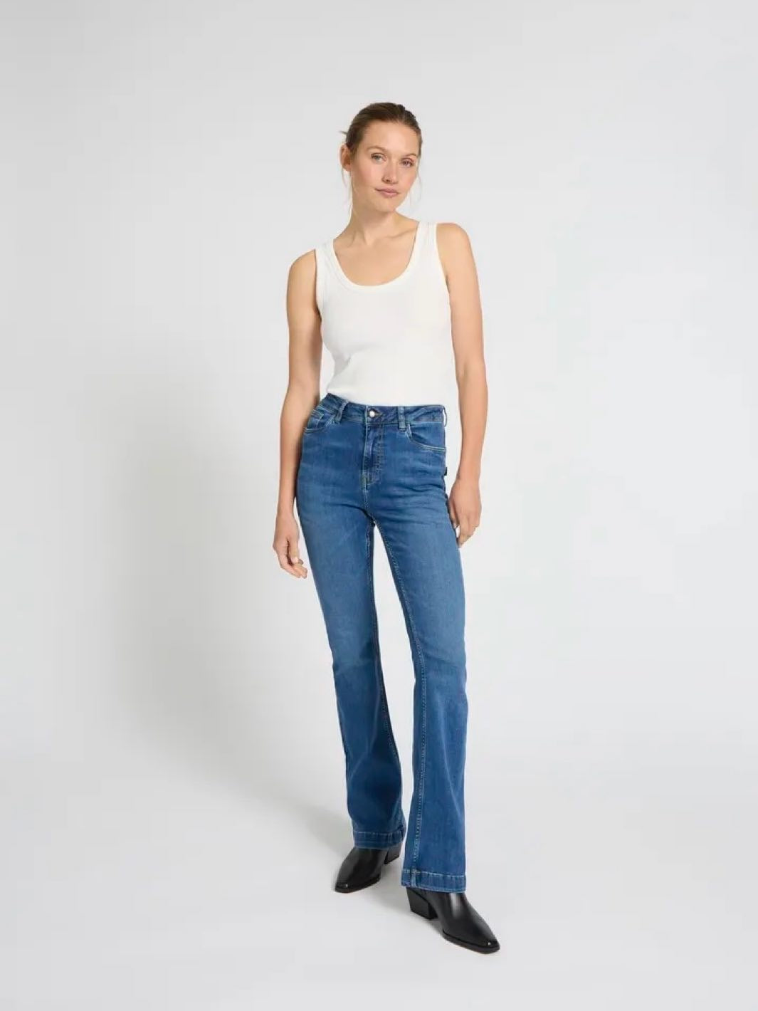 JEANS PZBECCA BOOTCUT LEG MEDIUM BLUE DENIM