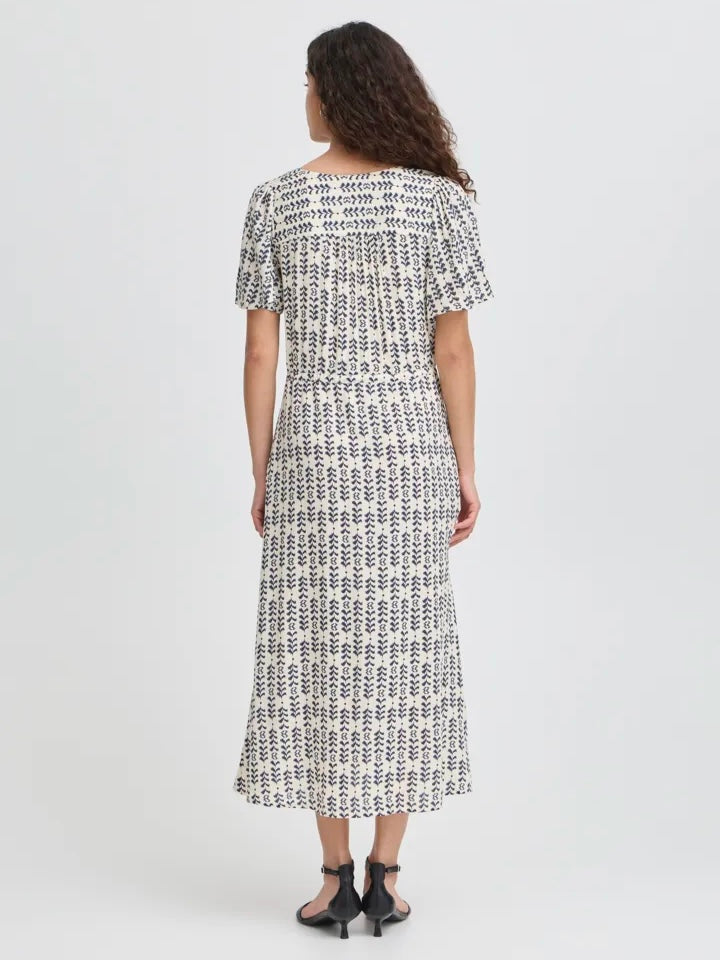 MIDIKJOLE IHVERA BIRCH STRIPE