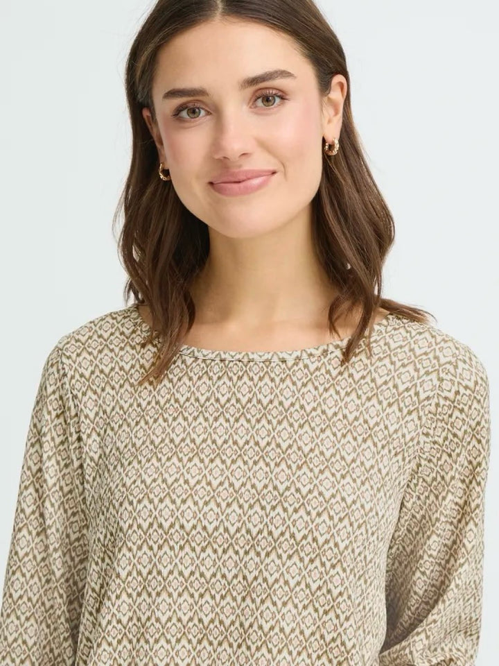 TOPP FRSLOANE ETHNIC LINES SMOKEY OLIVE