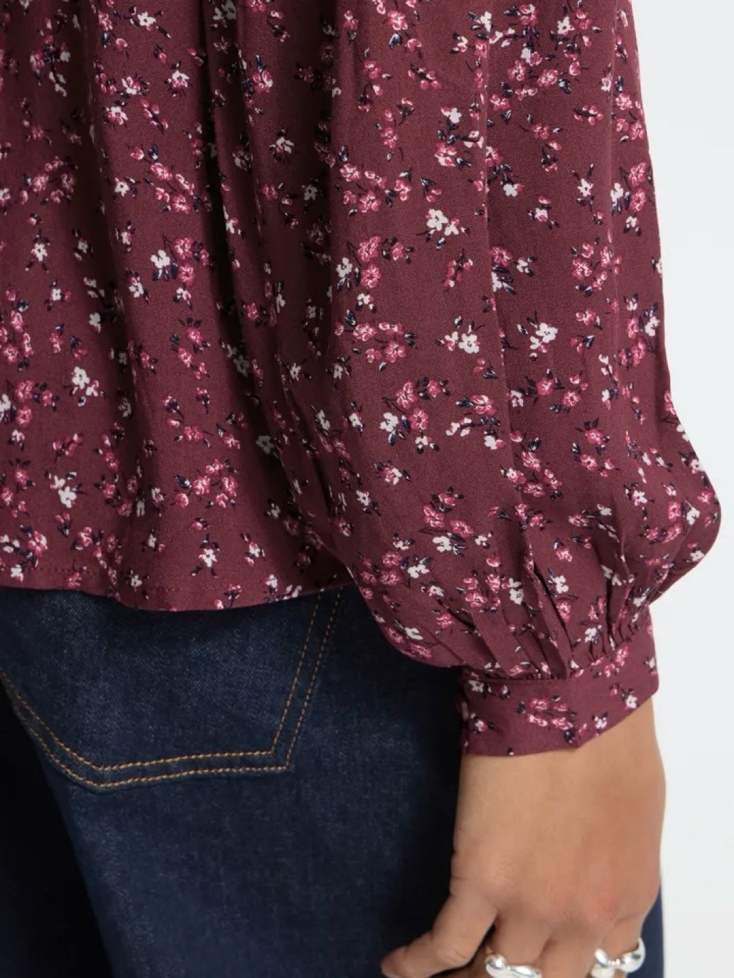 BLUSE IHVERA RHODODENDRON FLOWER PRINT