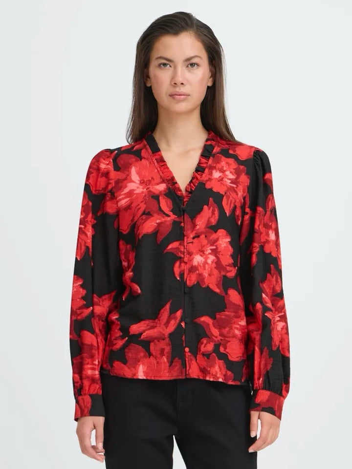 BLUSE IHLYSINE RED ROSE
