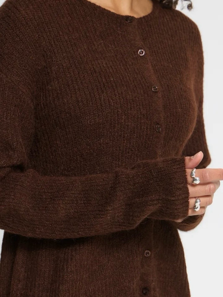 CARDIGAN IHKAMARA CHICORY COFFEE