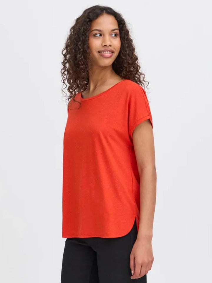 T-SKJORTE IHREBEL FIERY RED