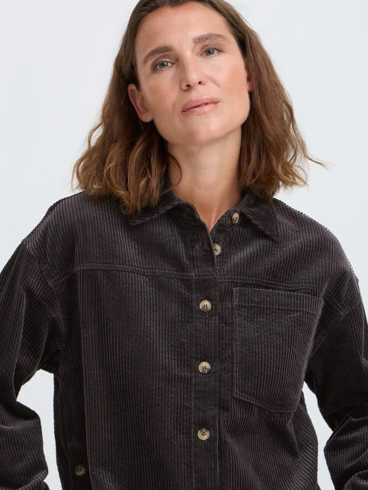 PZESSY OVERSHIRT ESPRESSO