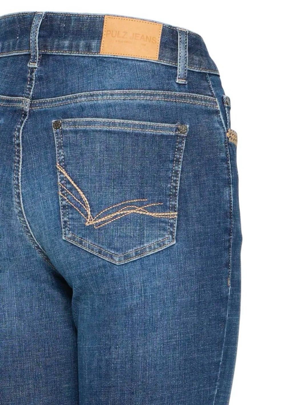 JEANS PZATLEA STRAIGHT MEDIUM BLUE DENIM