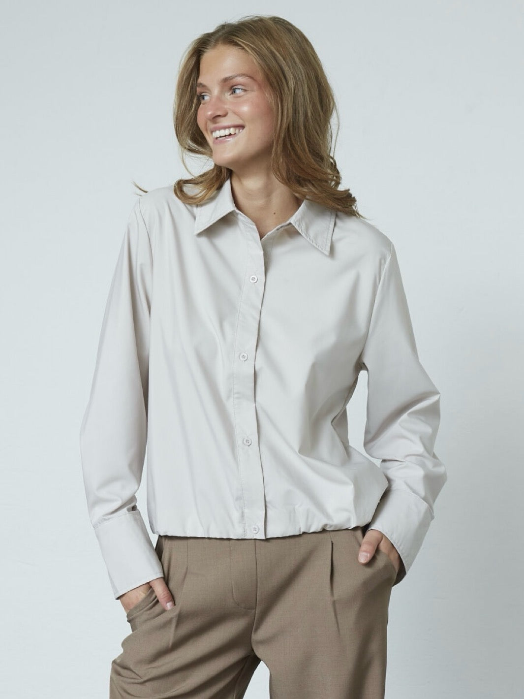 SKJORTE GUFO LIGHT BEIGE