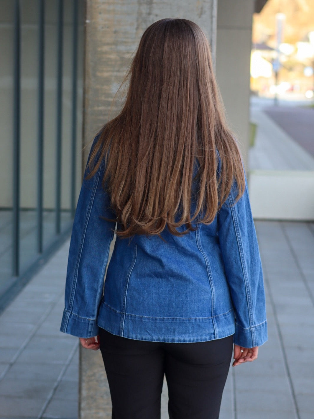 DONGERIJAKKE PERDIE MEDIUM BLUE