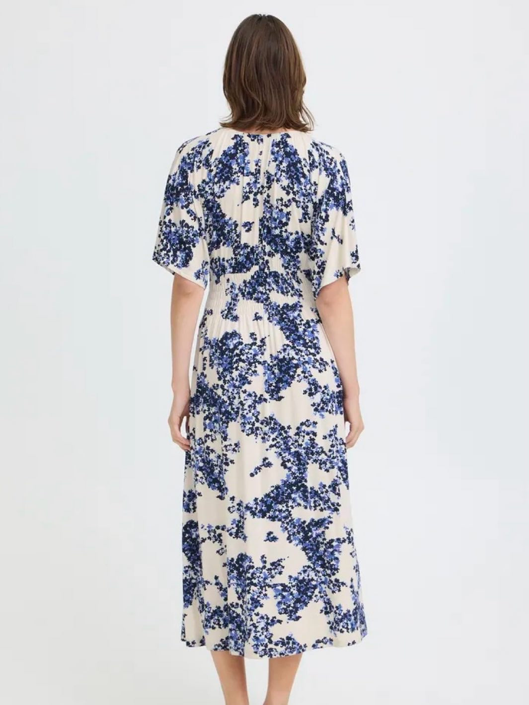MIDIKJOLE FRAMY SOFT PETALS NAVY