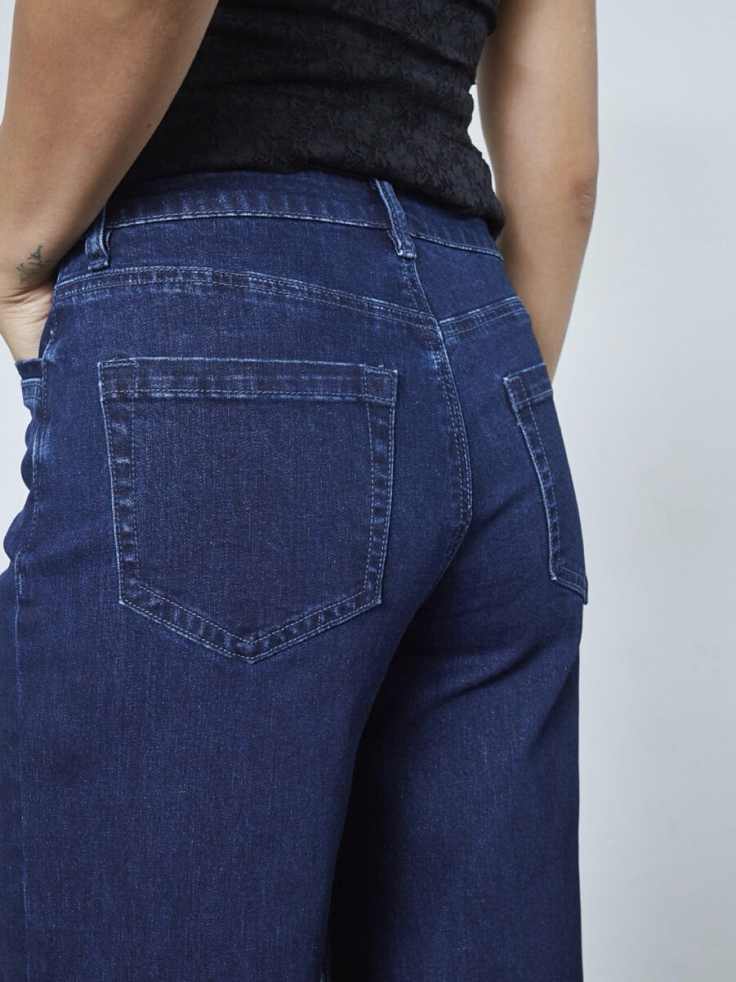 JEANS FEJA WIDE DARK BLUE
