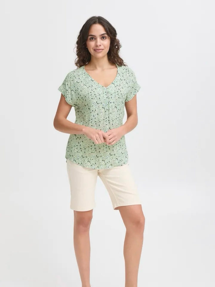 BLUSE FRHEAT ICEBERG GREEN