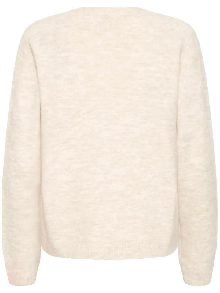 CARDIGAN FRELLIS LIMESTONE MELANGE