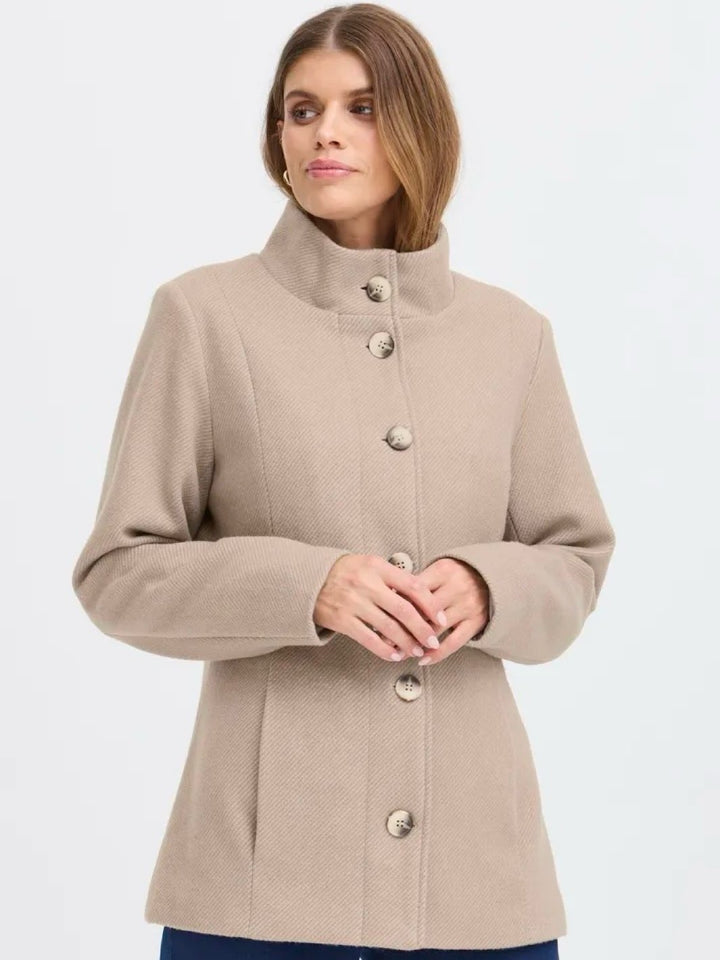 KÅPE FREVILLA DESERT TAUPE MELANGE