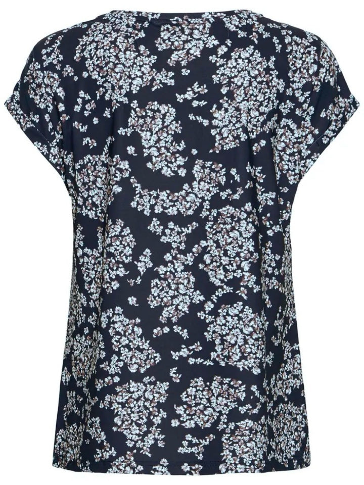 T-SKJORTE FRSEEN FLORAL NIGHTSKY
