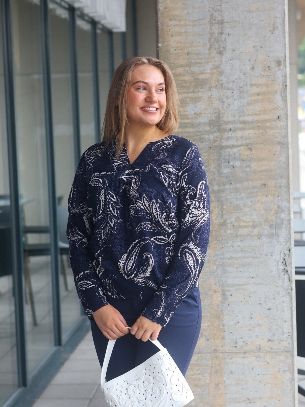BLUSE FRKIKI PAISLEY NIGHTSKY