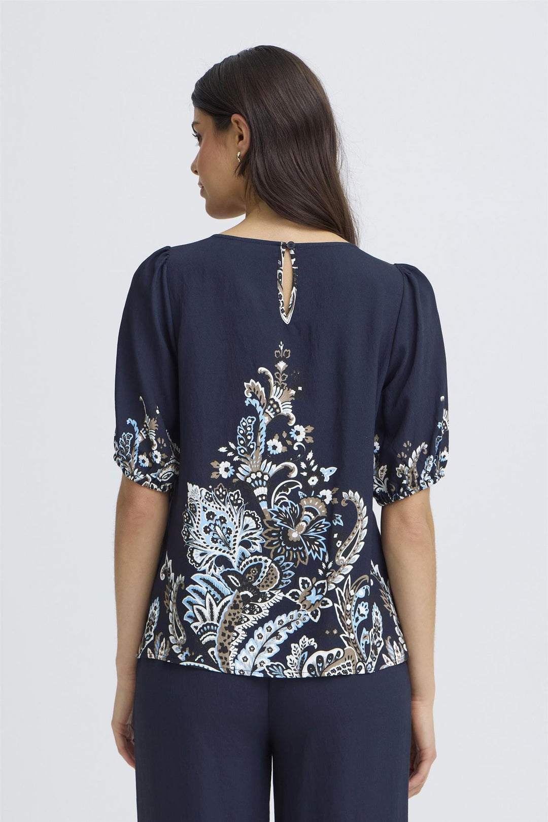 BLUSE FRADARA NAVY PAILSEY
