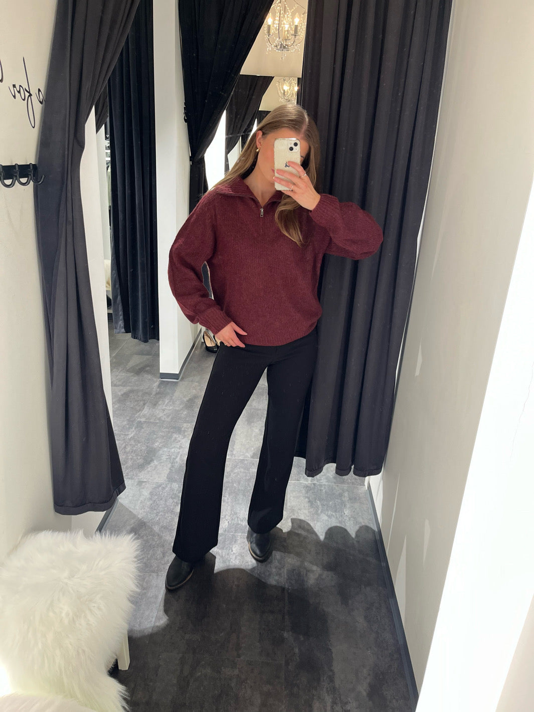 STRIKKEGENSER IHKAMARA MAROON