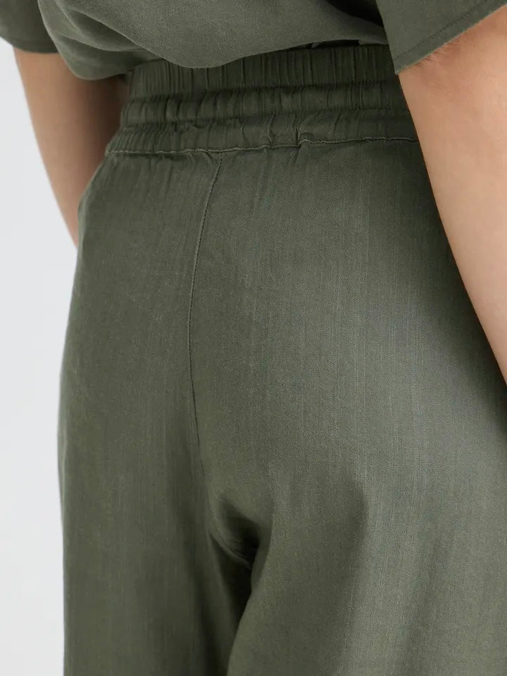 LIN BUKSE PZLUCA DEEP LICHEN GREEN