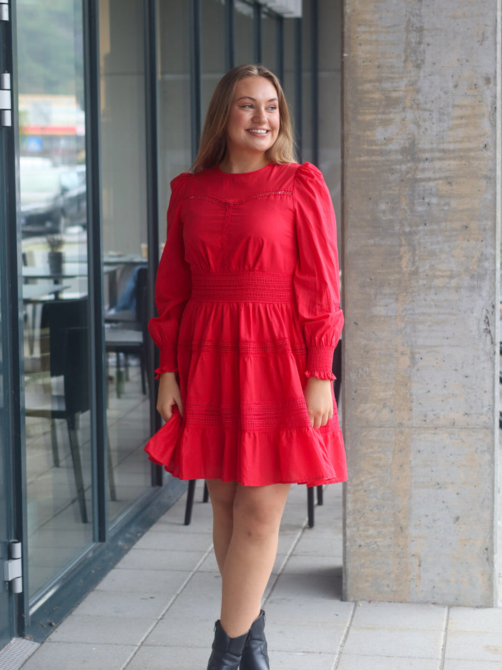 KJOLE ELOISE L/S RED