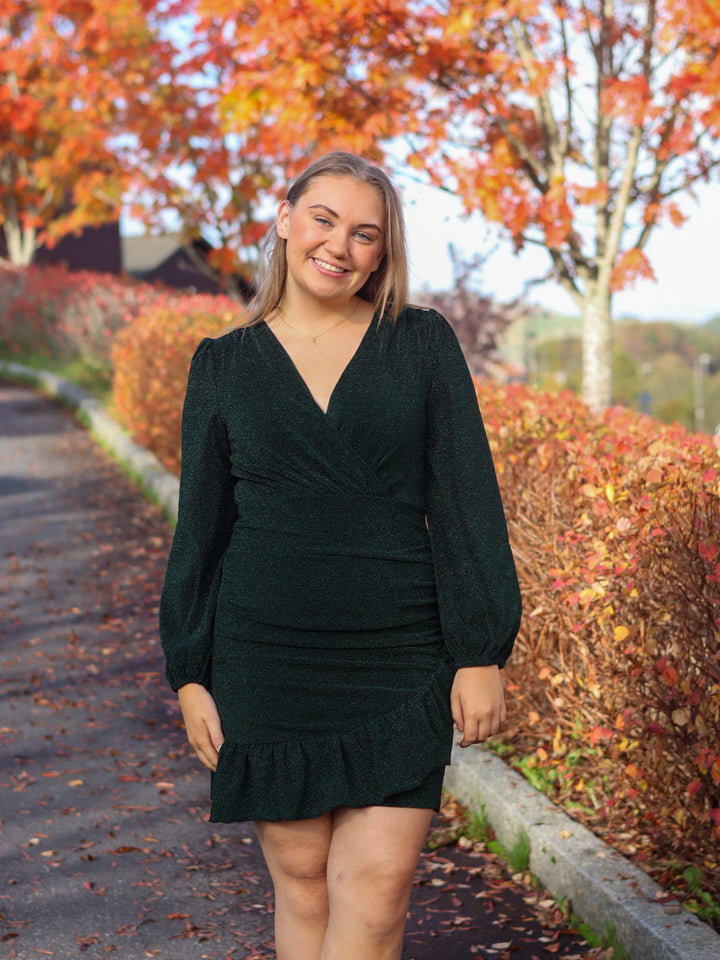 KJOLE ALYSSA SPARKLE DK GREEN