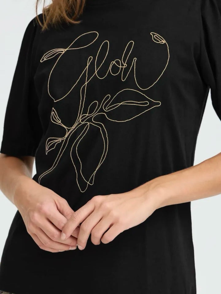 T-SKJORTE PZJULIETTE BLACK