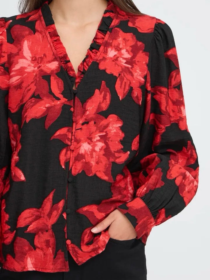 BLUSE IHLYSINE RED ROSE