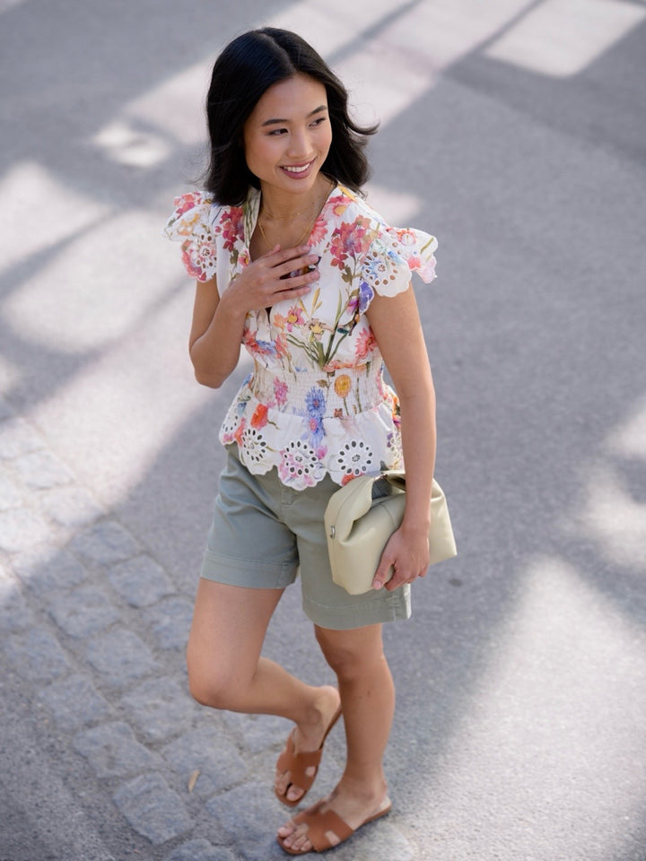 SHORTS MARGARETH KHAKI GREEN