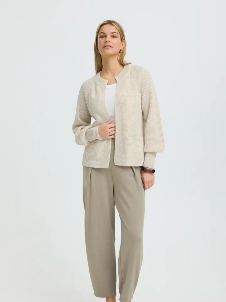 CARDIGAN FRERETTA OATMEAL MELANGE