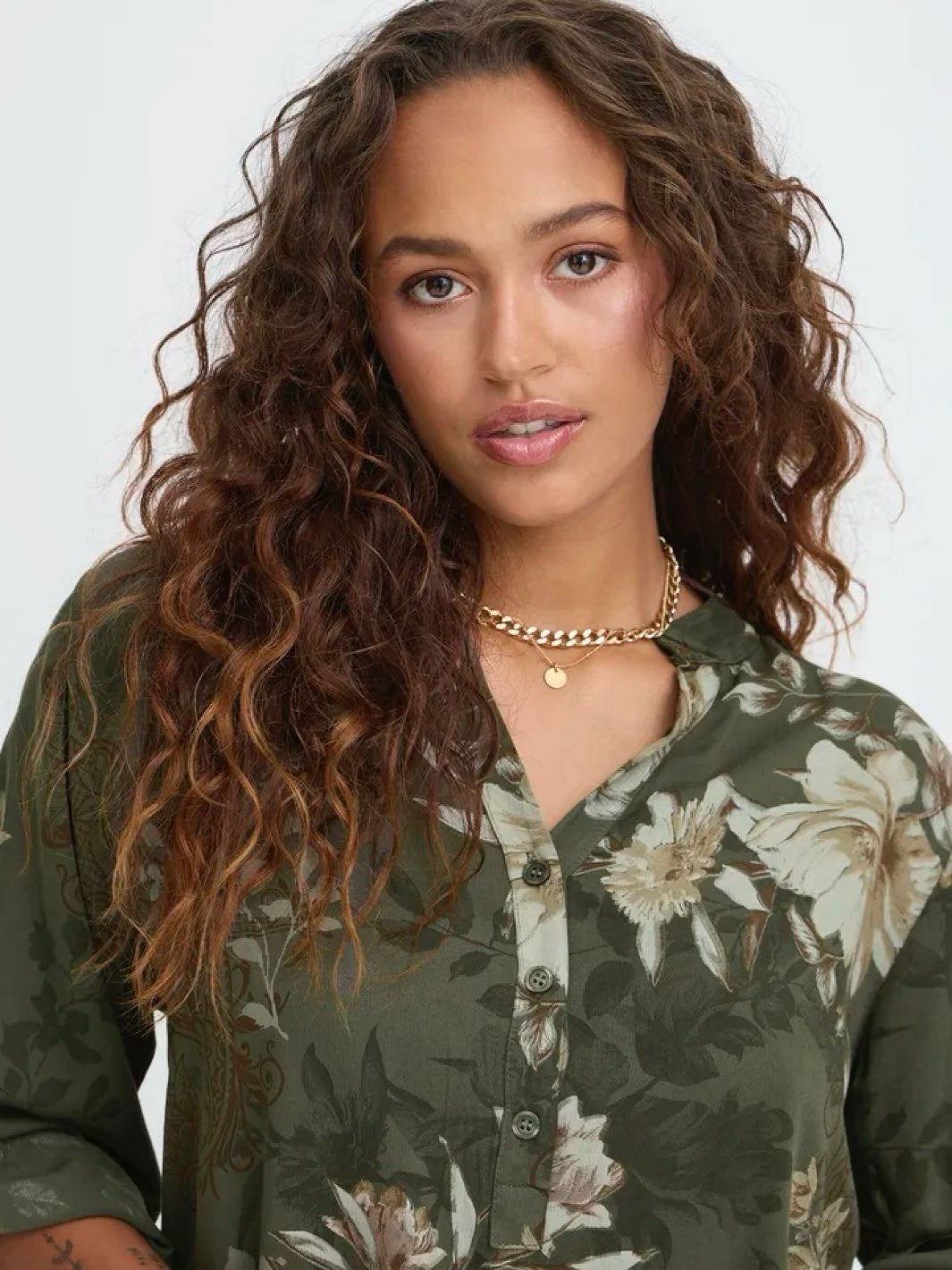 BLUSE SBWILLOW DUSTY OLIVE
