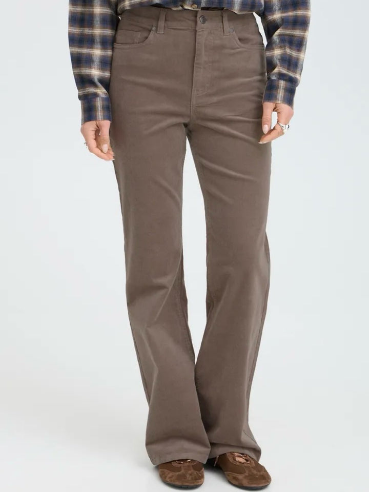 BUKSE PZSALLY BOOTCUT WALNUT