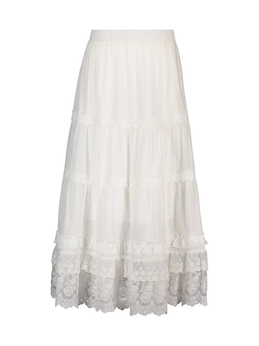 SKJØRT ANNELINA OFFWHITE