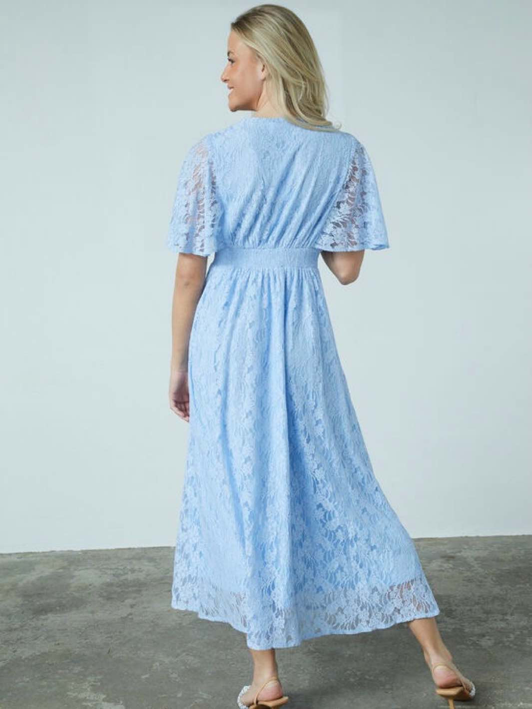 SELSKAPSKJOLE GISELA LACE LIGHT BLUE