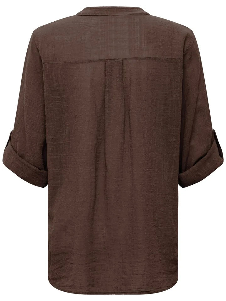BLUSE SBALEXA CHOCOLATE
