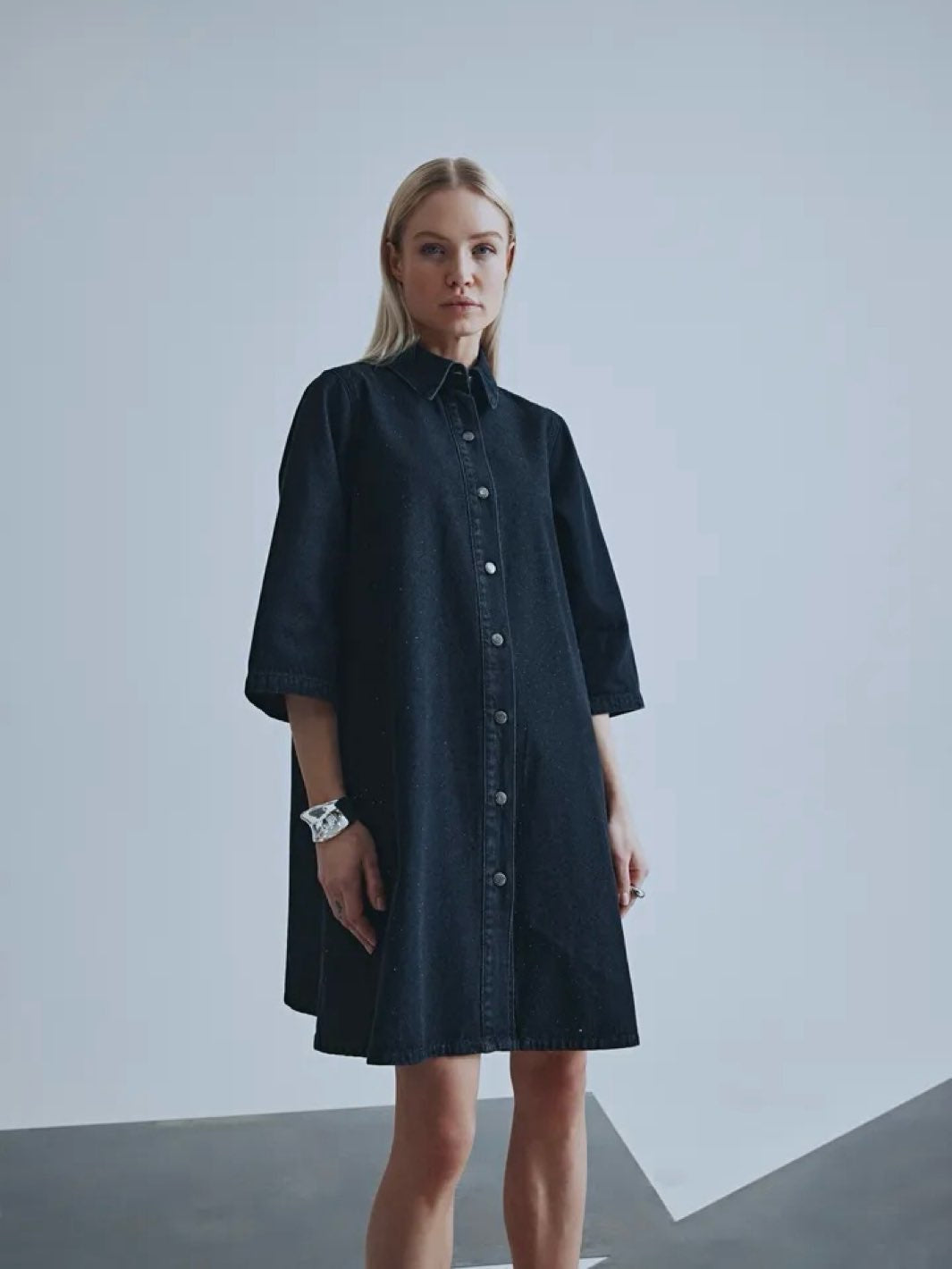 KJOLE PZDECOLE BLACK DENIM