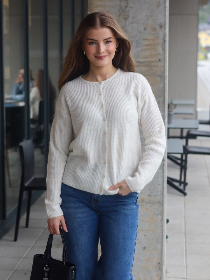CARDIGAN IHKAMARA CLOUD DANCER