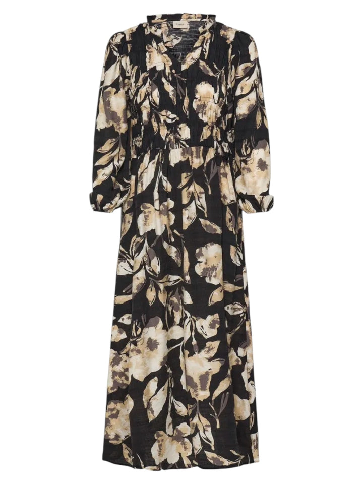 MIDIKJOLE FRARIANA FLORAL BLACK