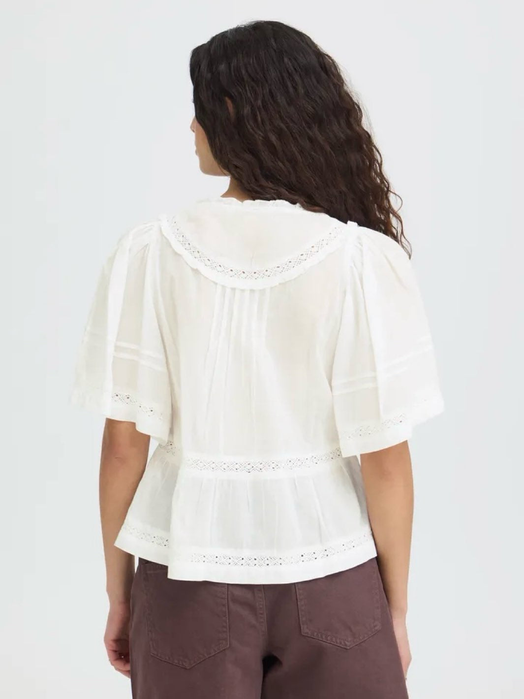 BLUSE IHVOILINA CLOUD DANCER