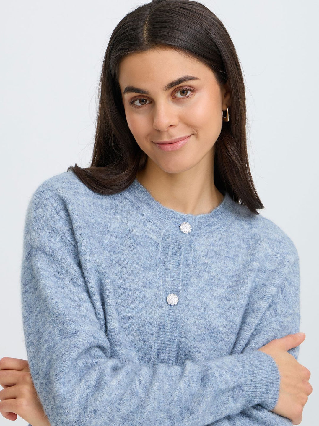 CARDIGAN FRSANNY BLUE BLIZZARD MELANGE