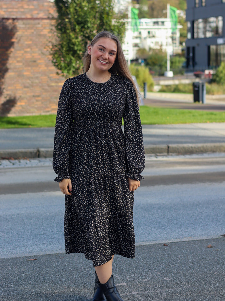MIDIKJOLE BYXFAIZA BLACK FLOWERS
