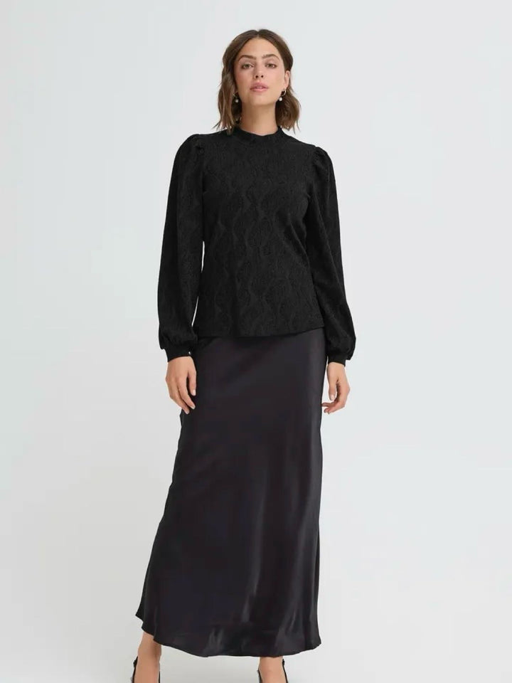 BLUSE FRAVALON BLACK GLITTER