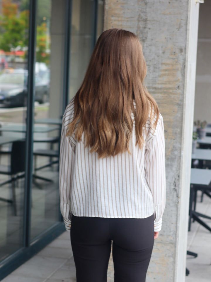 SKJORTE FRVIOLET KANGAROO STRIPE