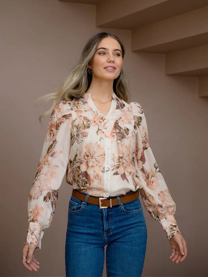 BLUSE OLIVIA NAVINA PEACH