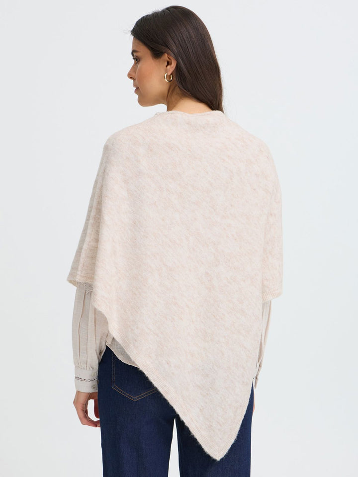 PONCHO FRSANNY OATMEAL MELANGE