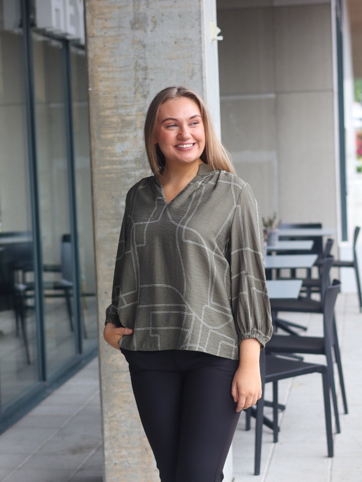BLUSE FRDAPHNE DUSTY OLIVE