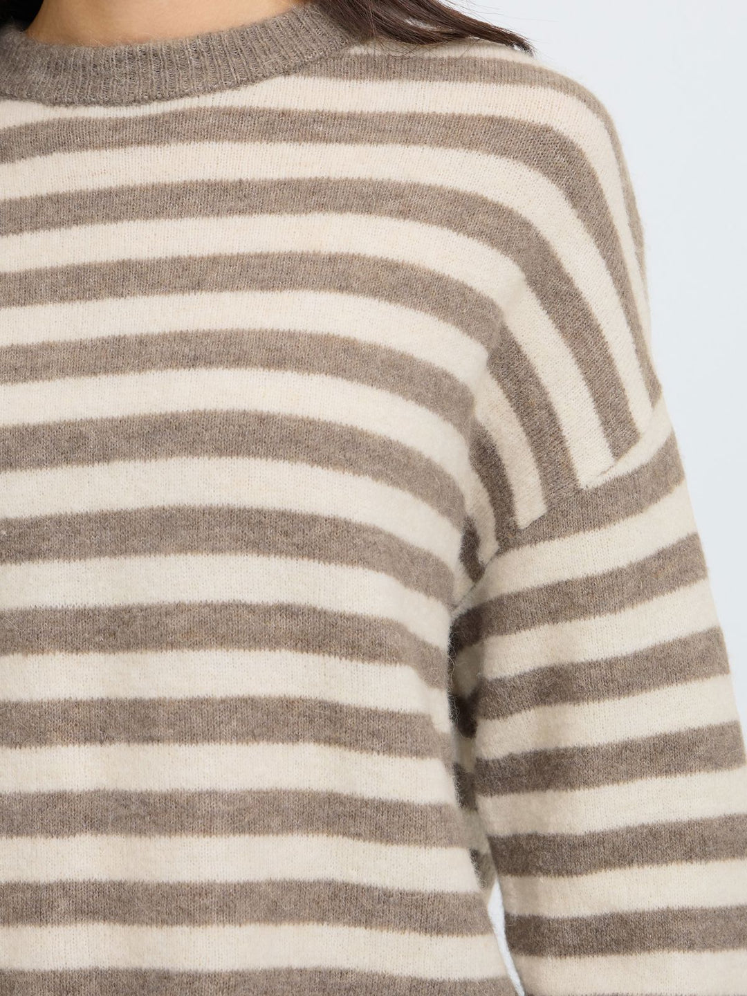 STRIKKEGENSER FRIDAA DRIFTWOOD STRIPE