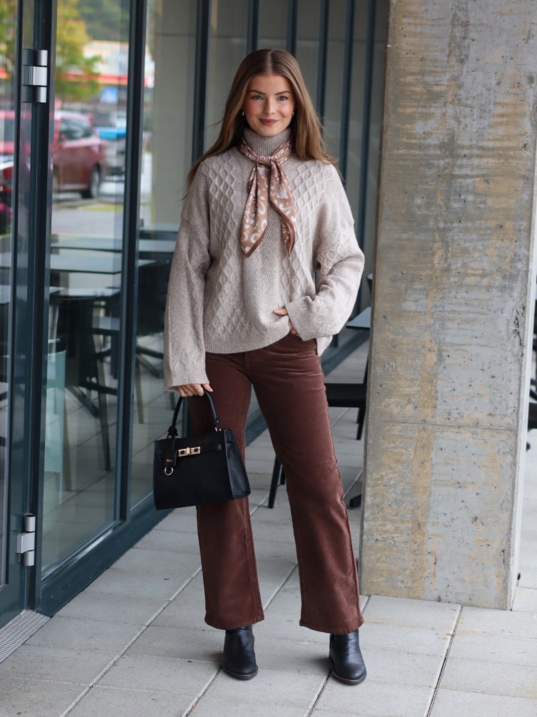 SKJERF DAMASK CAMEL