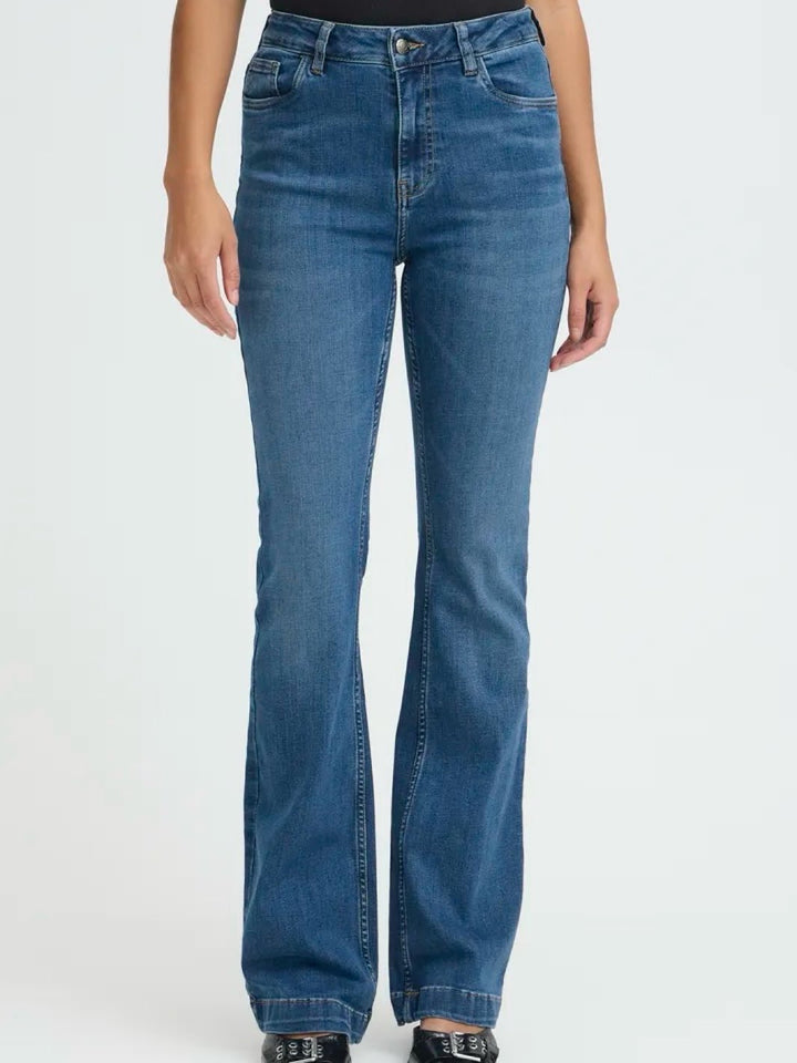 JEANS PZBECCA BOOTCUT LEG MEDIUM BLUE DENIM