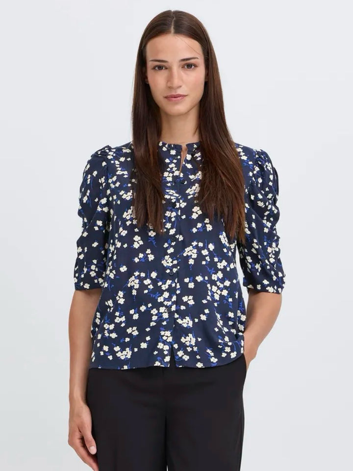 SKJORTE BYJOSA NIGHT FLORAL