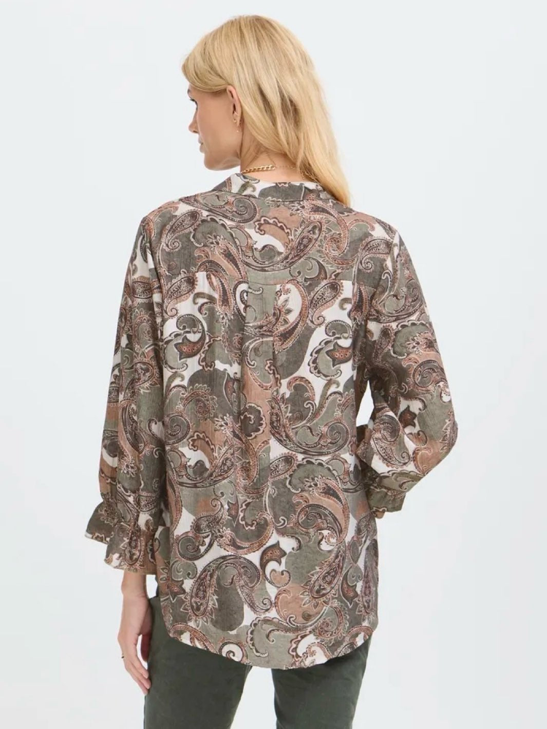 BLUSE SBGOHAR DUSTY OLIVE