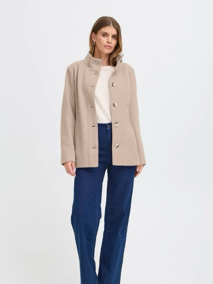 KÅPE FREVILLA DESERT TAUPE MELANGE