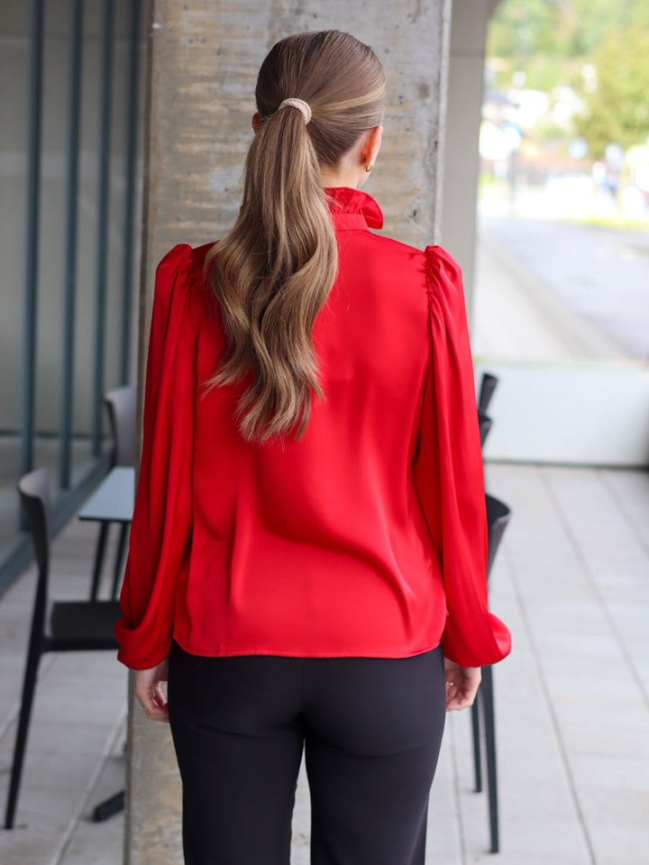 BLUSE VANDA SATIN RED